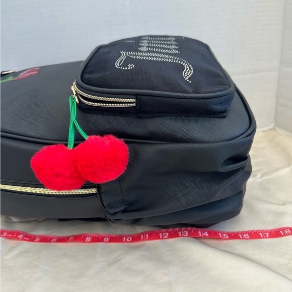 Juicy Couture  ? Black Backpack with Rhinestone Cherries main image 8